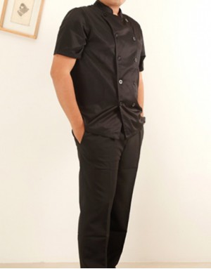黑色廚房工作褲