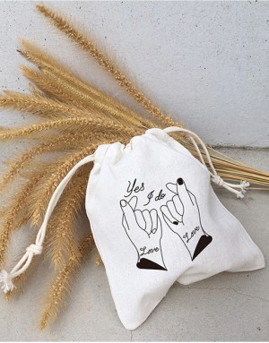 |預購|棉布喜米袋-Yes,I do. 彈指|10入一組| |預購|棉布喜米袋-Yes,I do. 彈指|10入一組|