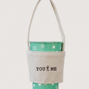 |插畫款|12N雙層帆布飲料提袋 - you and me|10入起訂|