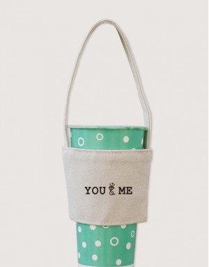 |插畫款|12N雙層帆布飲料提袋 - you and me|10入起訂| |插畫款|12N雙層帆布飲料提袋 - you and me|10入起訂|