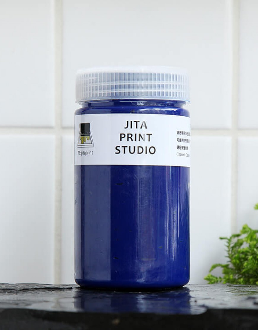 絹版水性油墨-藍色|大罐300ml|