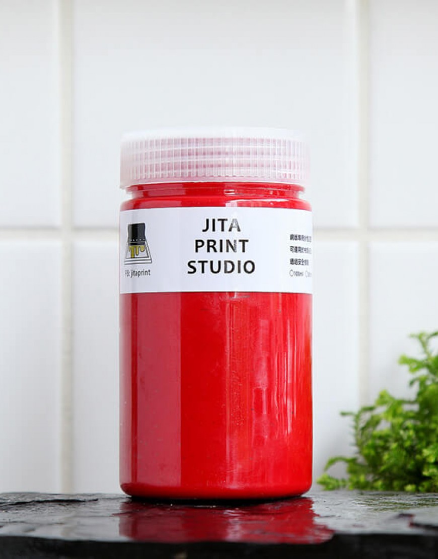 絹版水性油墨-紅色|大罐300ml|