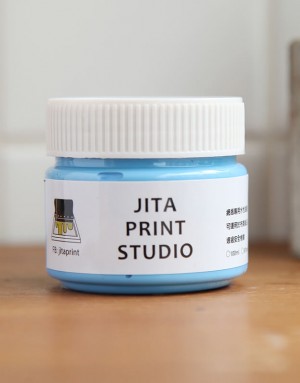 |缺貨|絹版水性油墨-淺藍色|小罐100ml|