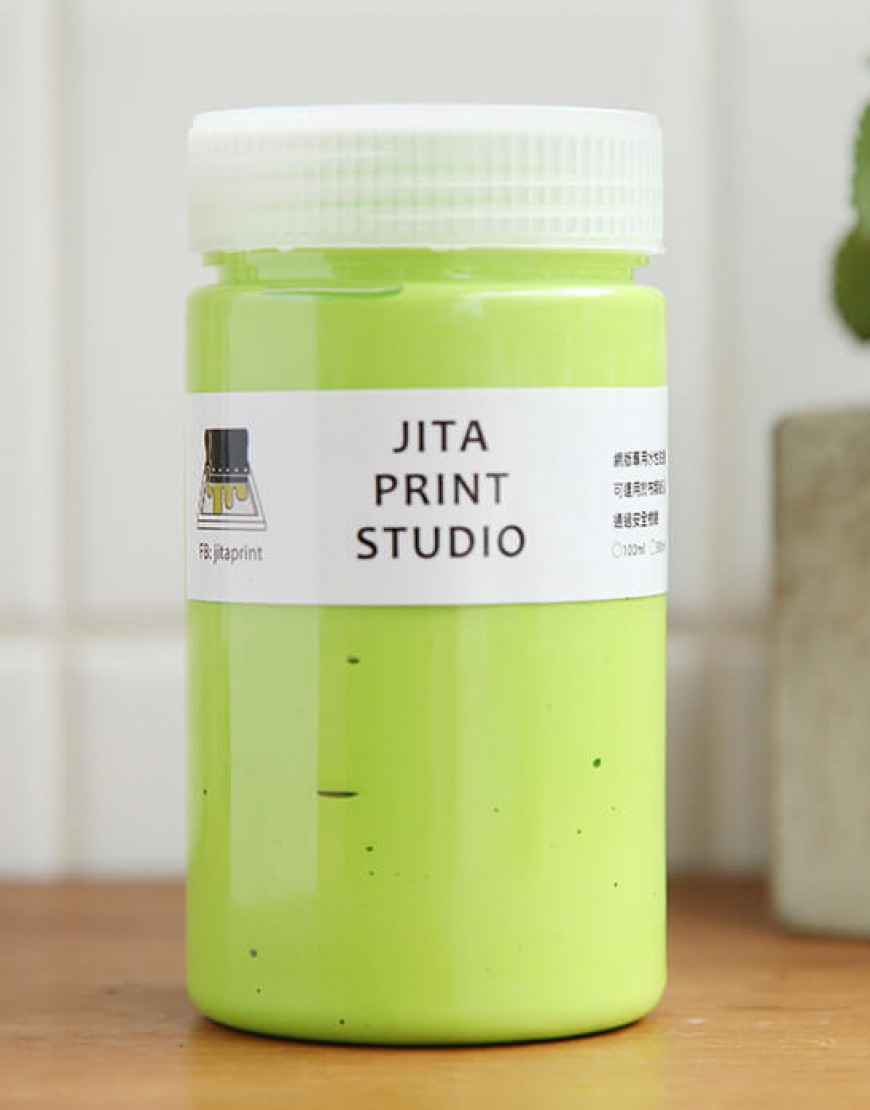 絹版水性油墨-淺綠色|大罐300ml|