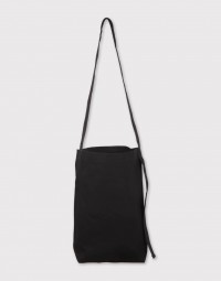 黑色長背帶有底中帆布包