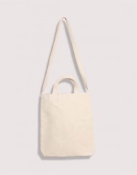 中帆布兩用有底無側袋-織帶提把