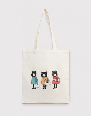 |缺貨|中帆直式單肩包加大-熊三隻|印圖款| |缺貨|中帆直式單肩包加大-熊三隻|印圖款|