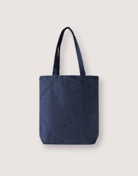 牛仔布有底直式側背包