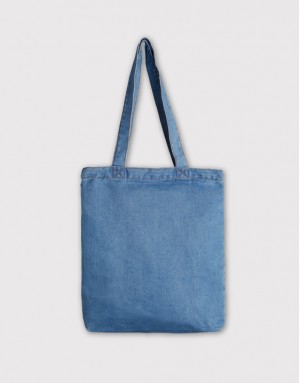 直式淺牛仔加內袋拉鍊單肩包 直式淺牛仔加內袋拉鍊單肩包