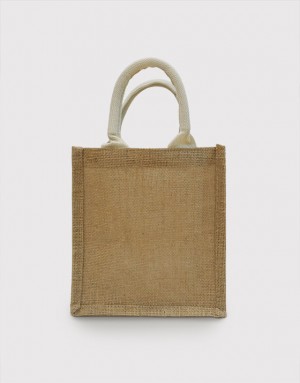 直式粗麻手提袋-織帶包心款-2種尺寸 直式粗麻手提袋-織帶包心款-2種尺寸