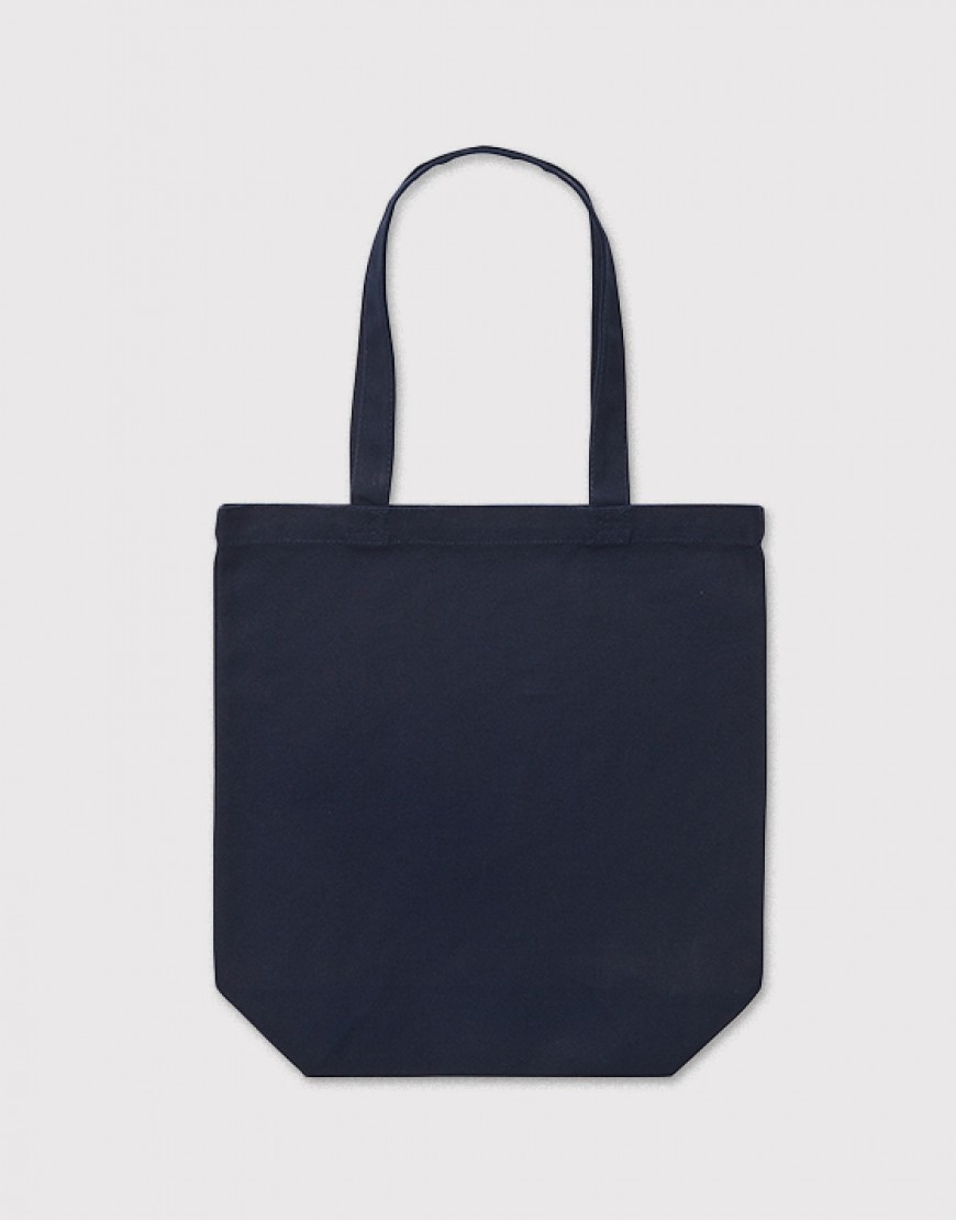 基本款帆布托特包-深藍色M
