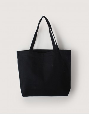 黑色中帆布橫式袋 黑色中帆布橫式袋