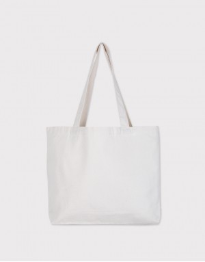 中帆布單層橫式側背包