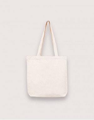 厚帆布單層有底橫式肩背包