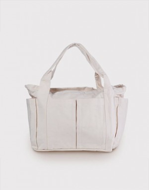 |預購| 厚帆橫式加拉鍊大托特袋-2色