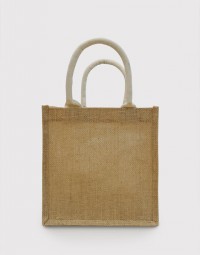 橫式粗麻手提袋-織帶包心款-4種尺寸