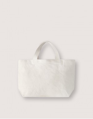 織帶提把小托特-米色