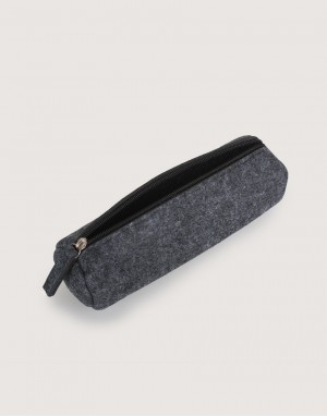 |預購|羊毛氈筆袋-深灰色