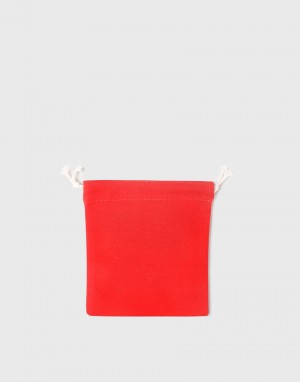 多色帆布束口收納袋-小號-紅色 多色帆布束口收納袋-小號-紅色