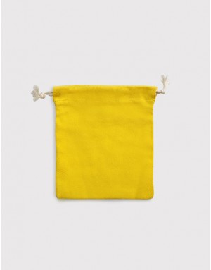 |預購| 多色帆布束口收納袋-中號-黃色 |預購| 多色帆布束口收納袋-中號-黃色