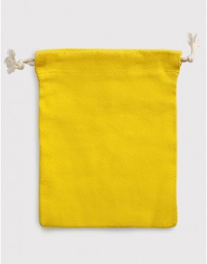 多色帆布束口收納袋-大號-黃色