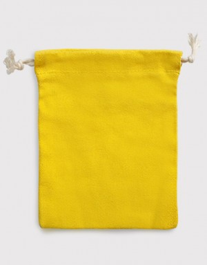 多色帆布束口收納袋-大號-黃色 多色帆布束口收納袋-大號-黃色