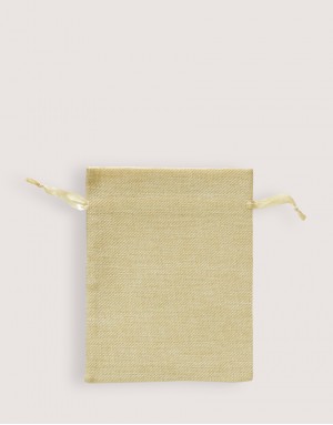 |缺貨| 仿亞麻中號束口袋-卡其色 |缺貨| 仿亞麻中號束口袋-卡其色