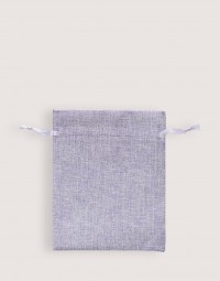 |預購|仿亞麻中號束口袋-紫色