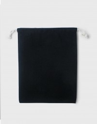 多色帆布束口收納袋-大號-黑色