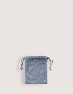 |缺貨|天鵝絨束口袋-灰色 |缺貨|天鵝絨束口袋-灰色