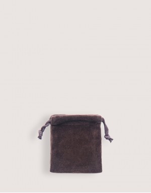 |缺貨|天鵝絨束口袋-咖啡色