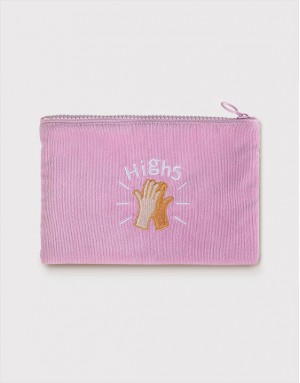 絨布刺繡零錢包-4款