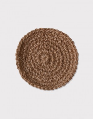 |預購|棉麻布編織杯墊-圓形款