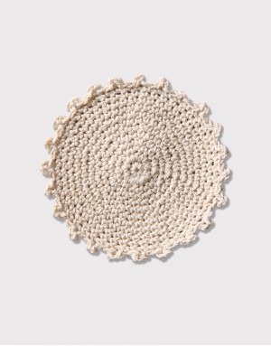 |預購|棉布編織杯墊-花邊款(200件起訂)