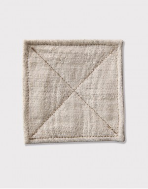 |預購| 棉麻布杯墊-大叉款 