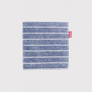 條紋棉麻杯墊-4款