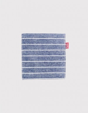 條紋棉麻杯墊-4款