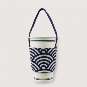 12N雙層帆布飲料提袋-祥雲 12N雙層帆布飲料提袋-祥雲