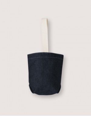 |預購|牛仔飲料小提袋-米色織帶 |預購|牛仔飲料小提袋-米色織帶