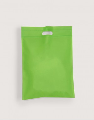 不織布直式沖口袋-小-綠 不織布直式沖口袋-小-綠