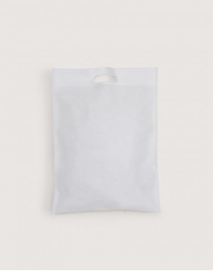 不織布直式沖口袋-白色 不織布直式沖口袋-白色
