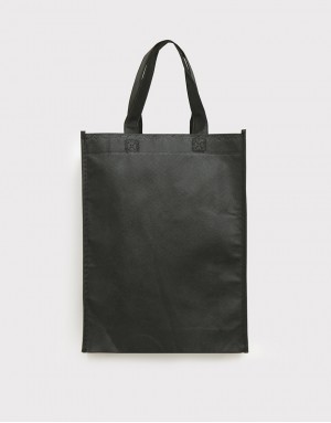 不織布有底有側直式袋 - 黑色