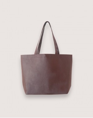 不織布有底無側橫式袋-咖啡色|90克| 不織布有底無側橫式袋-咖啡色|90克|