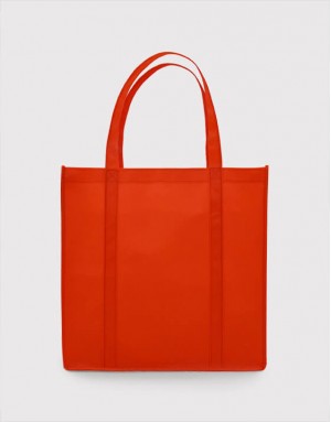 紅色立體車縫不織布袋-加固繞底 紅色立體車縫不織布袋-加固繞底