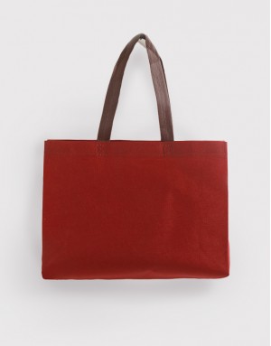 拼色熱壓不織布有底有側橫式袋 拼色熱壓不織布有底有側橫式袋