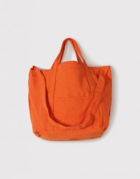  \限量5折/ 厚帆橫式兩用帆布袋有外側袋 - 16安4色