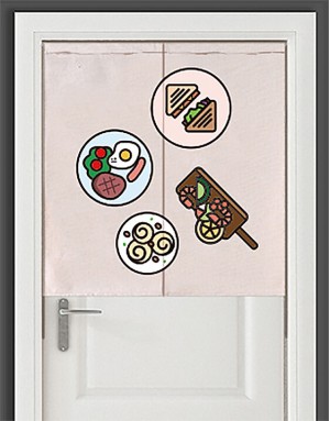 |預購|早午餐布簾-ブランチ03