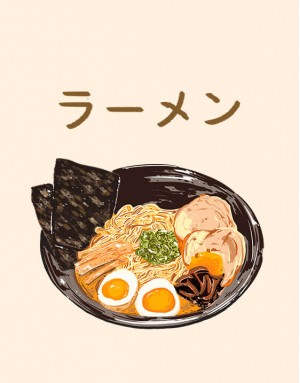 |預購|拉麵布簾-ラーメン01