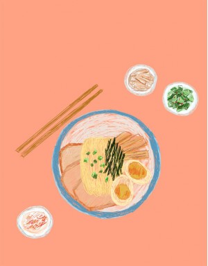 |預購|拉麵布簾-ラーメン02