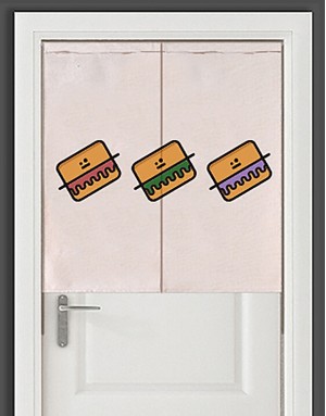 |預購|紅豆餅布簾03